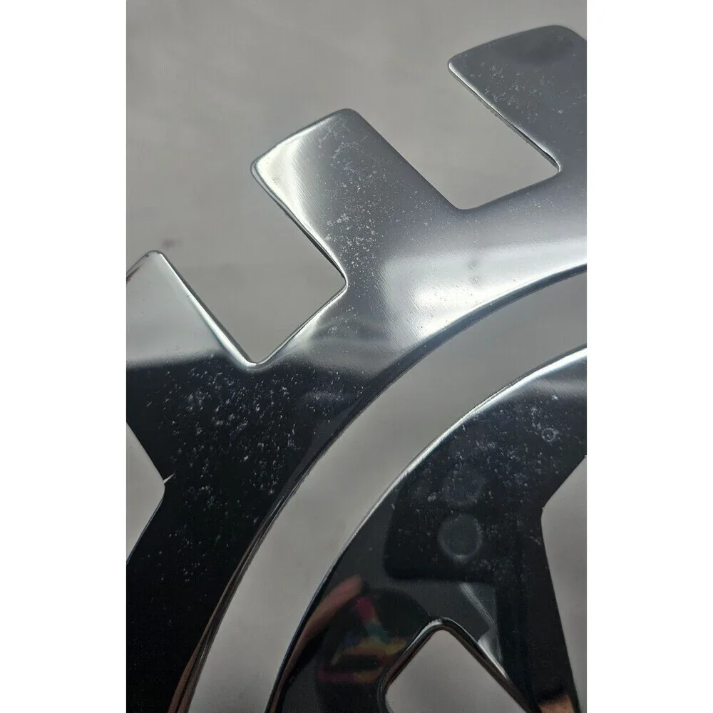 Vtg Kenworth Silver Metal Grille Emblem Tractor Trailer Semi Truck Badge 18.5